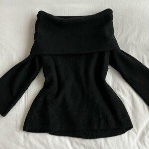 Off shoulder sweater